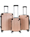 ROCKLAND LONDON HARDSIDE EXPANDABLE LUGGAGE SPINNER 28-24-20-INCH - BIEGE - Brand New