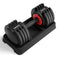 MANGKO ADJUSTABLE DUMBBELL 55LB SINGLE WEIGHT OPTIONS - BLACK - Like New