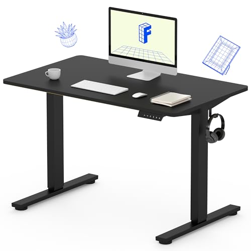 FLEXISPOT STANDING DESK WITH 48 X 24” ONE-PIECE DESKTOP FOR OFFICE - BLACK - Like New