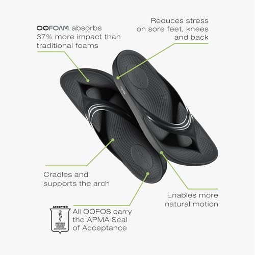 OOFOS OOLALA WOMEN'S SANDAL - LIGHTWEIGHT RECOVERY - SIZE: WOMEN 7 - BLACK - Like New