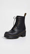 23921001 DR. MARTENS WOMEN'S SHRIVER HI FASHION BOOT BLACK/BWYOMING SIZE 6 - Like New