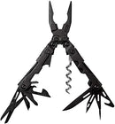 SOG POWERLITRE MINI UTILITY MULTI-TOOL 19 LIGHTWEIGHT TOOLS PL1002-CP - BLACK - Like New