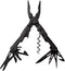 SOG POWERLITRE MINI UTILITY MULTI-TOOL 19 LIGHTWEIGHT TOOLS PL1002-CP - BLACK - Like New