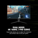 MSI 32" UHD GAMING MONITOR 320HZ AMD FREESYNC PREMIUM HDMI DISPLAYPORT - BLACK - Like New