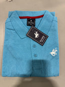 PACIFIC POLO CLUB SHORT SLEEVES POLO - SIZE: MEN M - CYAN - Like New