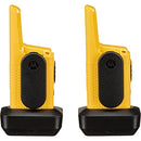 MOTOROLA SOLUTIONS FRS T380 TALKABOUT RECHARGEABLE W/ DOCK 22 25 MILE 2 PACK - Like New