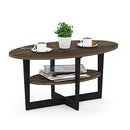FURINNO COFFEE TABLE 1-PACK COLUMBIA WALNUT/BLACK SIZE:19.7X35.4X16.4 INCH - Like New