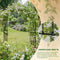 OLLE GARDENS ARCH 95" HIGH X 59" WIDE METAL ARCH TRELLIS - BLACK - Like New