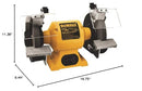 DEWALT 6" BENCH GRINDER, 3,450 RPM (DW756) -YELLOW/BLACK - Like New