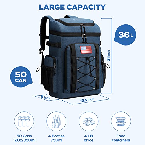 Maelstrom Cooler Backpack 50 Can Insulated Soft Backpack Portable Lightweight - Brand New