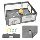Baby Playpen for Babies and Toddlers with Mat, 71x59 inch - Scratch & Dent