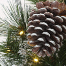 NATIONAL TREE COMPANY LED WHITTER PINE ARTIFICIAL WREATH - SILVER - Like New