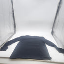 BLUE ICE MENS CHARCOAL LONG SLEEVE STRETCH HENLEY SHIR - SIZE: MEN S - BLACK - Brand New