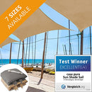 casa pura Sun Shade Sail Triangle Multiple Sizes Gray 12' x 12' x 12' - Brand New