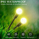 Msqlnde Solar LED Garden Lights, 8 Pack Lights Outdoor Waterproof - BLACK Like New