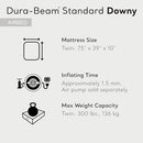 INTEX 75 X 39 X 10 INCH DURA-BEAM FIBER-TECH TOP 2-IN-1 VALVE AIR MATTRESS - Like New