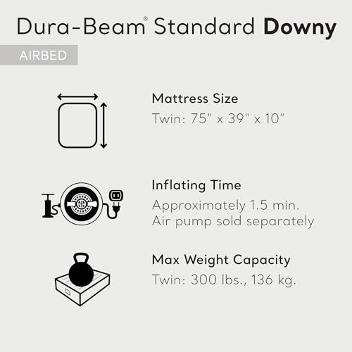 INTEX 75 X 39 X 10 INCH DURA-BEAM FIBER-TECH TOP 2-IN-1 VALVE AIR MATTRESS - Like New