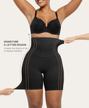 SHAPELLX SHAPEWEAR TUMMY CONTROL SHORT WOMEN XL SXMT240163-BK - BLACK - Brand New