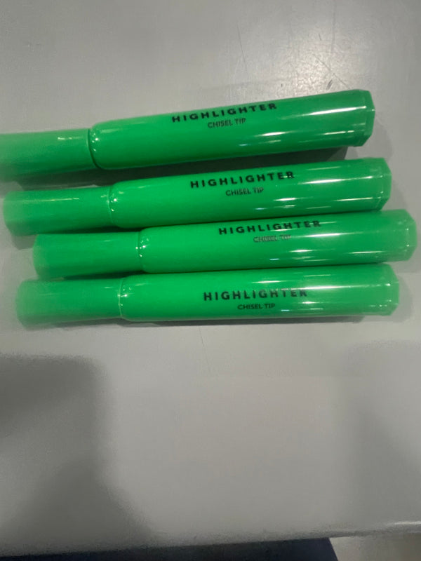 OFFICE DEPOT® HIGHLIGHTERS CHISEL TIP 12 COUNT - GREEN - Brand New