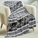 ELEGANT COMFORT ULTRA SOFT PRINT FLANNEL FLEECE ODELIA - Throw Blanket - 50x60 - Like New