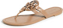 90582 Tory Burch Women's Miller Sandals Almond Flour Tan Size 9 - Scratch & Dent