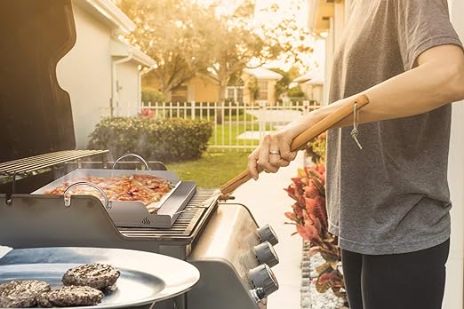 Onlyfire Universal Stainless Steel Rectangular Griddle Grills 23"x16" - Silver - Like New