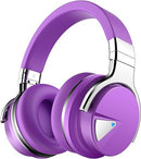 Silensys E7 Active Noise Cancelling Bluetooth Headphones Microphone - Purple Like New