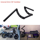AnXin Motorcycle Handlebar Z Bars 22mm 7/8" Handlebars - Black - Brand New