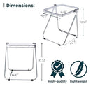 LeisureMod Lawrence Mid-Century Modern Rectangular Folding Side Table - Like New