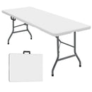 GENERIC 6 FT FOLDING TABLE FOLDABLE DINING LIGHTWEIGHT FW2402 - WHITE - Like New