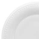 Everyday White by Fitz and Floyd Nevaeh White Bone China Classic Beaded 24 Piece - Like New