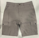 ROAMING SOUL MEN'S COTTON FLEX STRETCH CARGO SHORTS SIZE 36 - CHARCOAL - Brand New