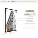 MCS Trendsetter Poster Frame, 24x36, Black High-Gloss, 1-Pack B00FMSEUS8 - Brand New