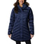 COLUMBIA WOMEN'S LAY D DOWN III MID JACKET Dark Nocturnal Satin X-Small - Brand New