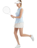 FK3092SLP FKEEP WOMEN'S SLEEVELESS POLO ATHLETIC V-NECK COLLAR - XX-LARGE - BLUE - Brand New