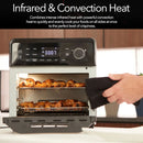 NUWAVE PLUG-IN GRILL AIR FRYER OVEN COMBO W/SHEATH HEATERS - STAINLESS STEEL - Like New