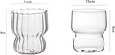 MFUZHAGN2024 COFFEE MUGS 260ML TRANSPARENT GLASS WATER CUP (1 PACK) - Like New