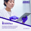 AMMEX INDIGO NITRILE DISPOSABLE EXAM GLOVES 3 MIL LATEX POWDER FREE BOX OF 100 - Brand New