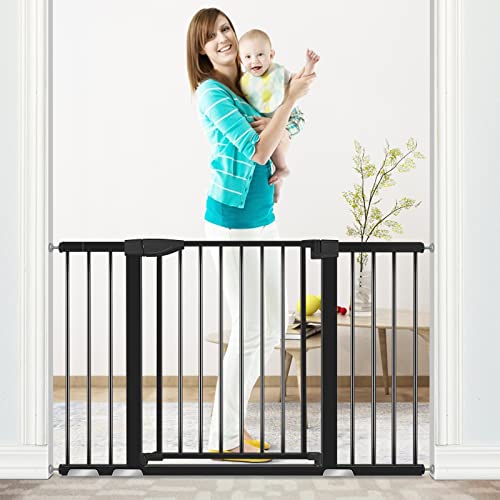ALVOD BABY GATE, 29.93''-51.5'' WIDE 30" HIGH DOG GATES FOR DOORWAYS AUTO CLOSE - Like New