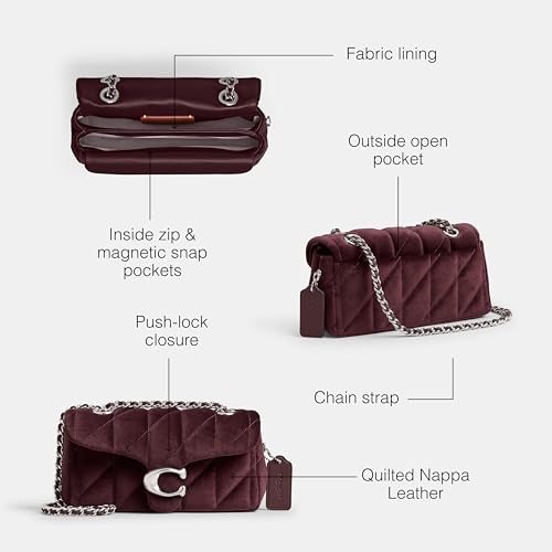 COACH TABBY SHOULDER BAG 20, ONE SIZE - LH/MERLOT - Brand New