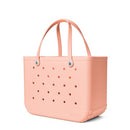 BOGG BAG Original Large Tote – 19” x 14” x 9” – Washable (Peachy Beachy Buttons) - Brand New