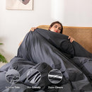 Ventidora 3 Piece Duvet Cover Set King Size 1 Cover + 2 Pillowcases - Gray - Like New