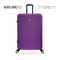 TUCCI ITALY 32" GIOIA ABS HARDSHELL SPINNER WHEEL TRAVEL SUITCASE - PURPLE - Brand New