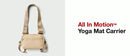 ALL IN MOTION YOGA MAT CARRIER BUCKLE CLOSURE, RECYCLED NYLON - BEIGE - Like New