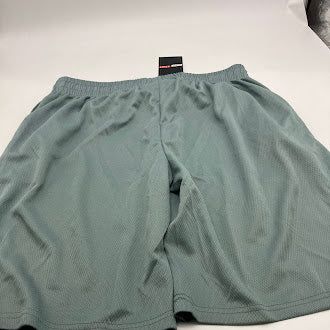 JUMP START MENS MOISTURE WICKING PERFORMANCE MESH SHORTS - SIZE: MEN M - SILVER - Brand New