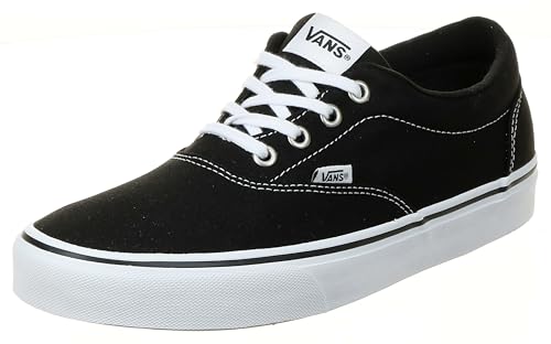 VANS MEN'S DOHENY DECON SUEDE SNEAKER SIZE MEN 9 BLACK/WHITE - Like New