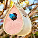 TOUCH OF ECO POLLINATING PALACE, HANGABLE BIRD HOUSE FOR PATIO DECK TREES - WOOD - Like New