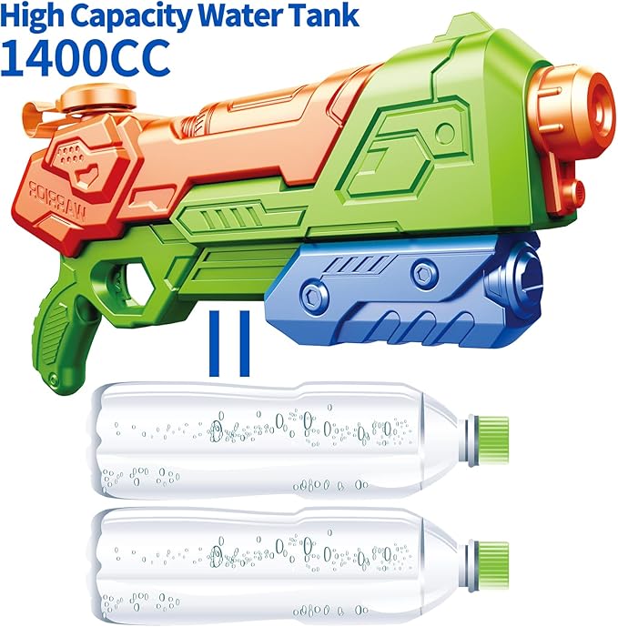 LUVONI Water Gun 2 Pack Water Guns for Kids 1400CC High Capacity - Multicolor - Like New