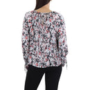 BCBGMAXAZRIA Women's Relaxed Long Sleeve Top Wrist Tie Button Shirt, X-Large - Brand New