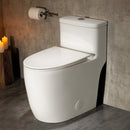 Casta Diva One Piece Toilet Elongated with 17.5" ADA Height Comp Modern Toilets - Like New